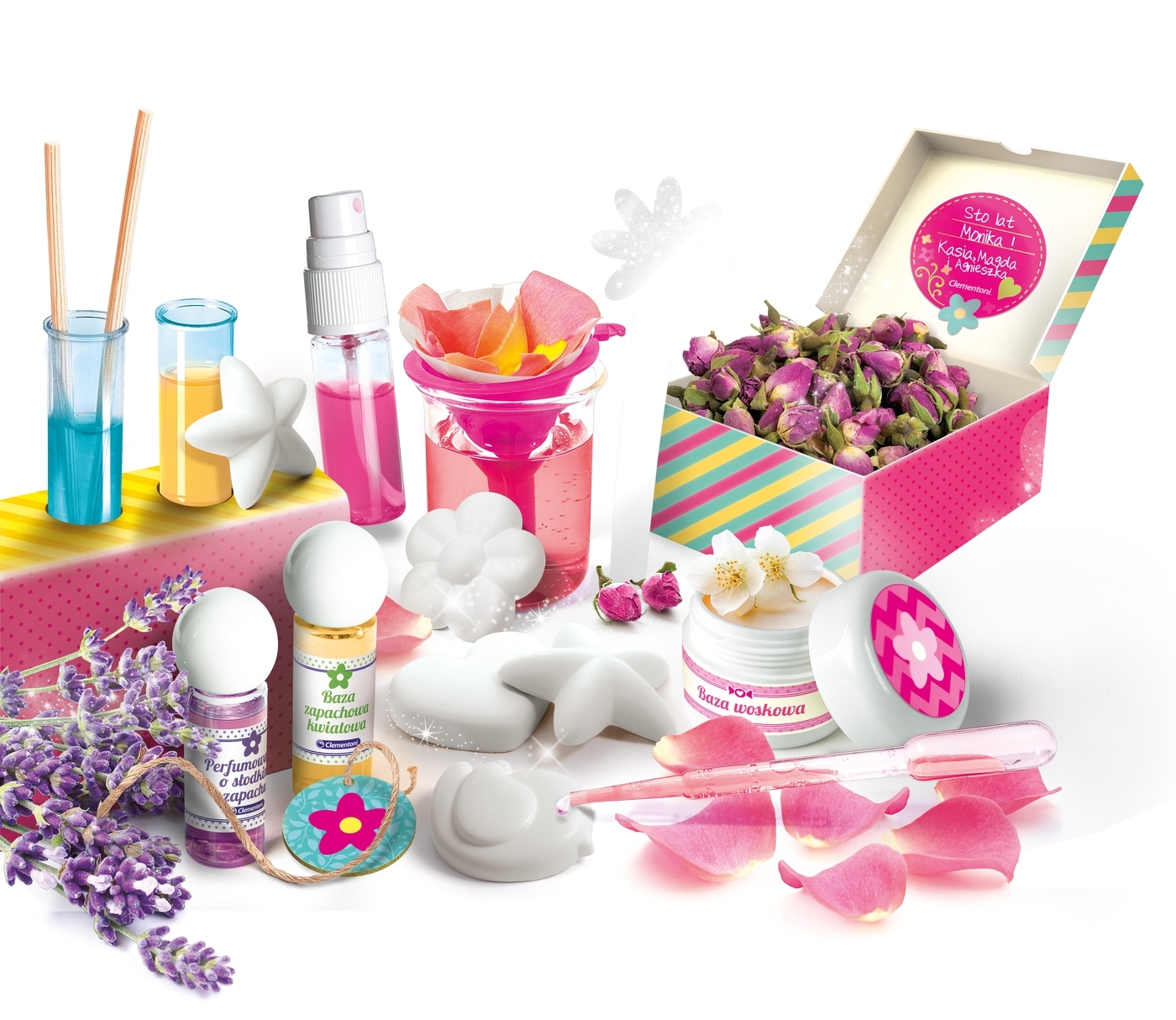 Zestaw Do Robienia Perfum Dla Dzieci Zestaw do robienia perfum - CLEMENTONI - Hurtownia Biały