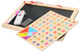 Tablica drewniana dwustronna + magnesy
