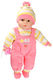 Lalka bobas z głosem 35cm  różowo-żółte ubranko 