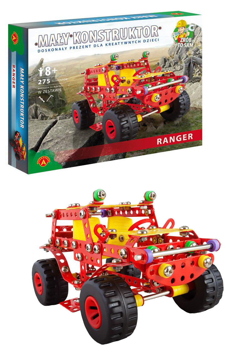 Zestaw mały konstruktor, auto terenowe Ranger Zabawki