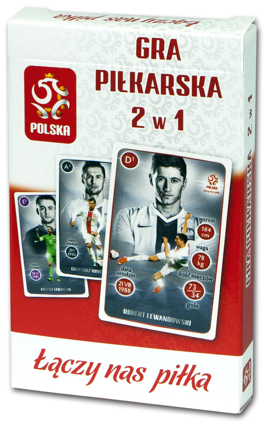 Karty Do Gry Piłka Nożna Karty do gry 2w1 Reprezentacja Polski - hurtowniazabawek.pl