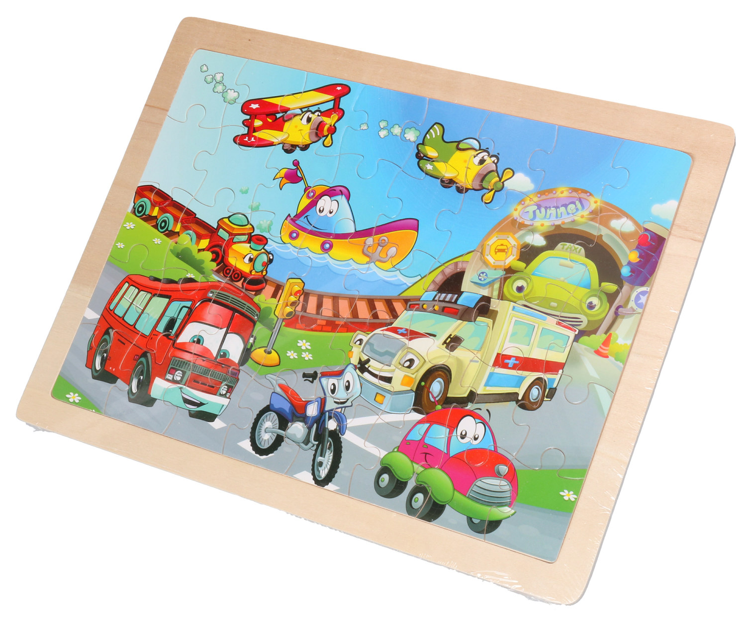 Puzzle Dla 10 Latka Ile Elementów Układanka drewniana 40 elementów PUZZLE - Puzzle dla dzieci do 100