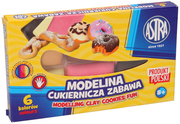 Modelina Astra cukiernicza zabawa 6 kolorów 