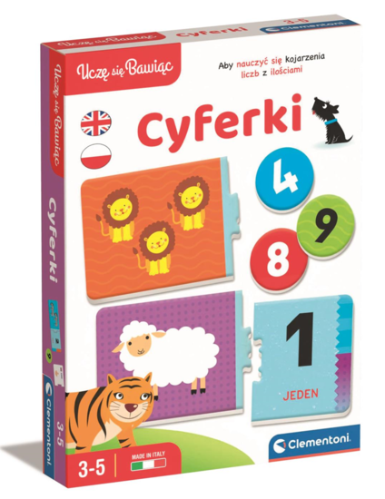 GRA edukacyjna CYFERKI Uczę się bawiąc CLEMENTONI 