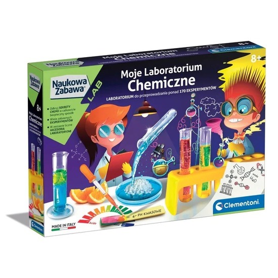 Moje laboratorium chemiczne NAUKOWA ZABAWA Clementoni