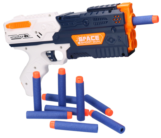 Kosmiczny pistolet na piankowe strzałki