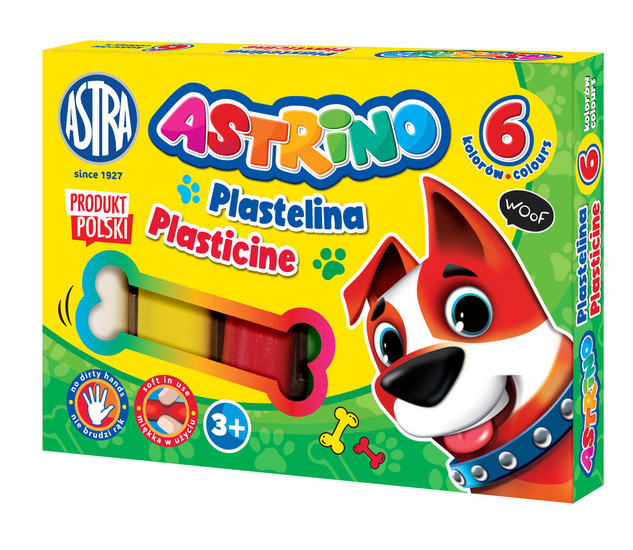 Plastelina 6 kolorów ASTRINO