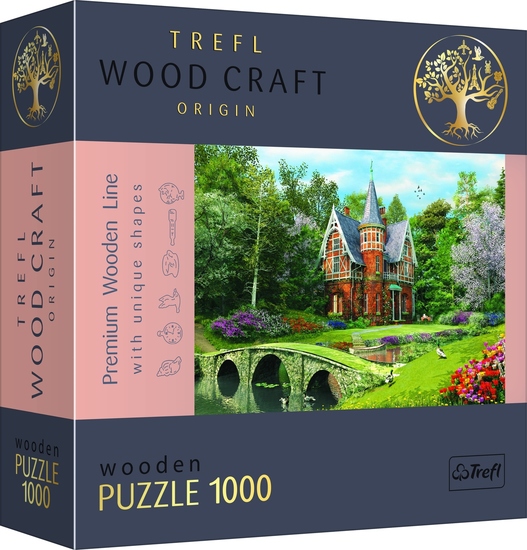 Puzzle 1000 drewniane Wiktoriański dom