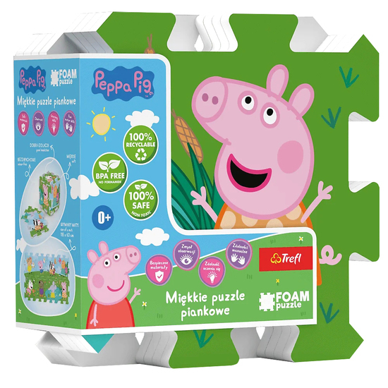 Puzzlopianka Świnka Pepa 8el puzzle piankowe Puzzlopianka Świnka Pepa 8el puzzle piankowe