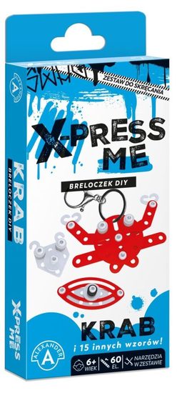 Brelok do skręcania DIY - Krab X-Press Me Brelok do skręcania DIY - Krab X-Press Me