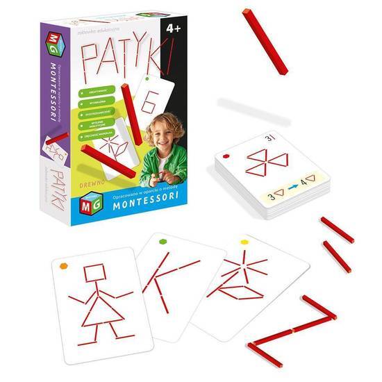 Zabawka edukacyjna Patyki Montessori Zabawka edukacyjna Patyki Montessori