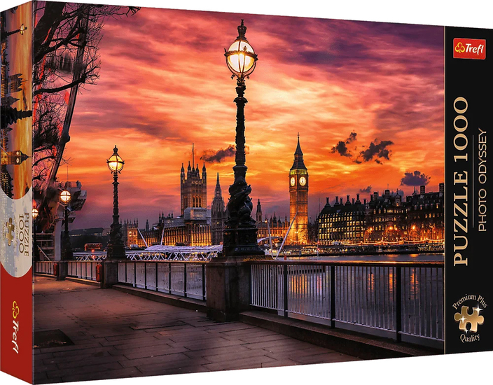 Puzzle 1000 Zegar Big Ben, Londyn - Premium Plus Quality, Photo Odyssey