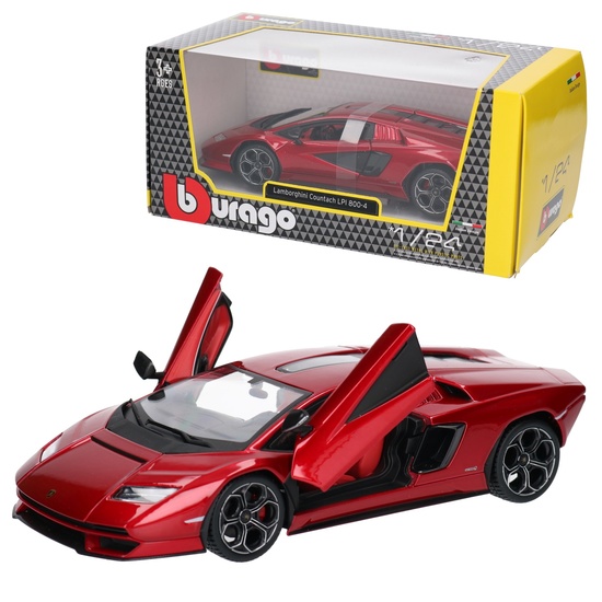 Auto LAMBORGHINI COUNTACH LPI 800-4 model metalowy BURAGO 1:24