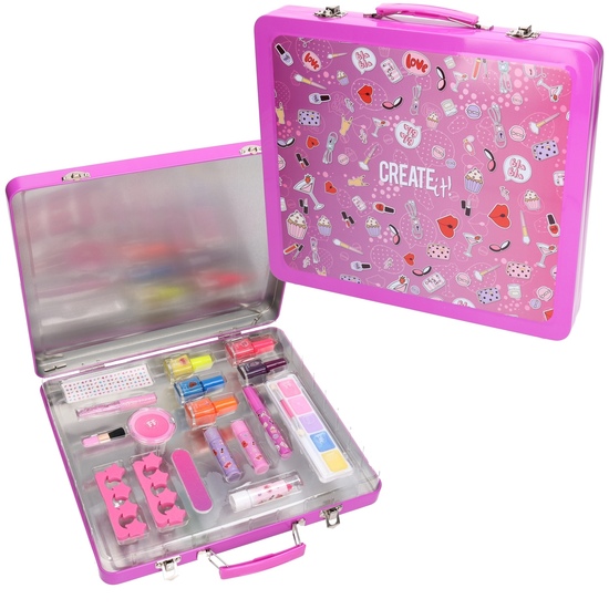 CREATE it  Mega zestaw do makijażu i manicure w walizce