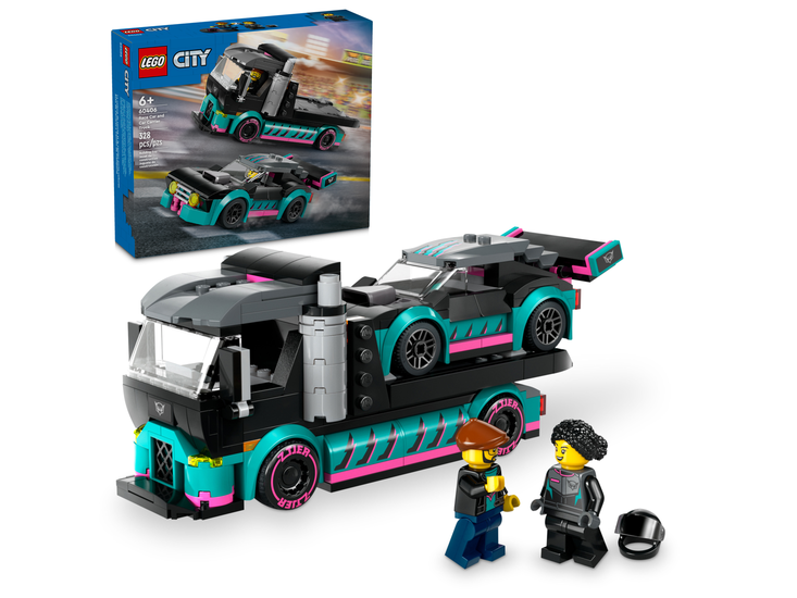 Klocki LEGO CITY Samochód wyścigowy i laweta