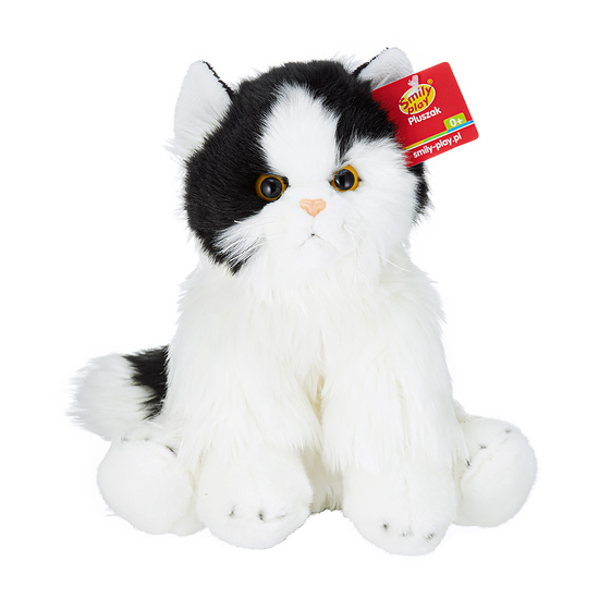 Pluszowy kot black & white Smily Play maskotka Pluszowy kot black & white Smily Play maskotka