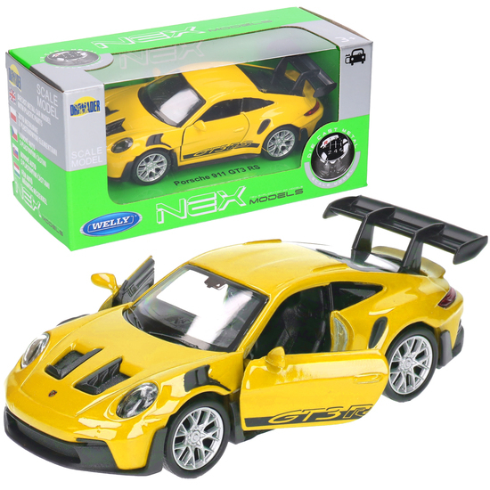 Auto PORSCHE 911 GT3 RS model metalowy WELLY Auto PORSCHE 911 GT3 RS model metalowy WELLY