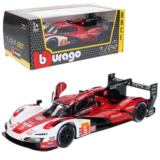 Auto PORSCHE 963 model metalowy BURAGO 1:24 