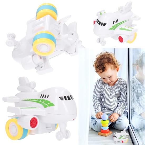 Samolot dla malucha z napędem antypoślizgowe koła