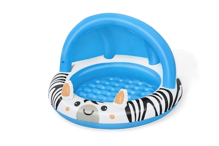 Basen z daszkiem dla maluszka ZEBRA 97x66cm pompowana podłoga