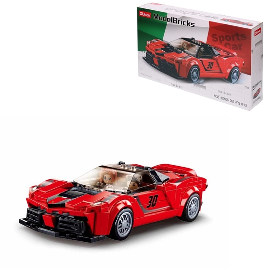 Klocki Sluban Model Bricks Włoskie Auto Wyścigowe Klocki Sluban Model Bricks Włoskie Auto Wyścigowe