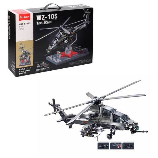 Klocki Sluban Model Bricks HELIKOPTER WZ-10S