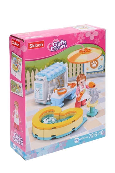 Klocki Sluban Girl's Dream Kocie Spa Kotek Kot