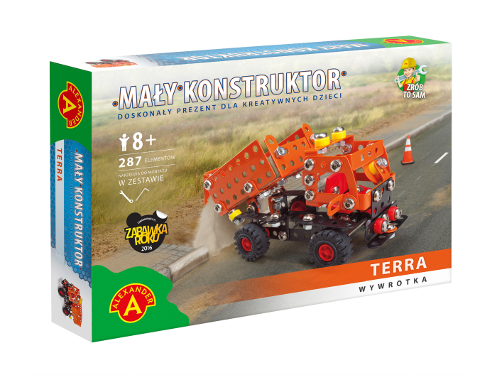 Mały konstruktor WYWROTKA TERRA gratis HELIKOPTER 1+1