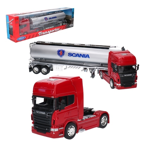 Ciągnik siodłowy SCANIA V8 R730 TIR model metalowy 1:32 WELLY
