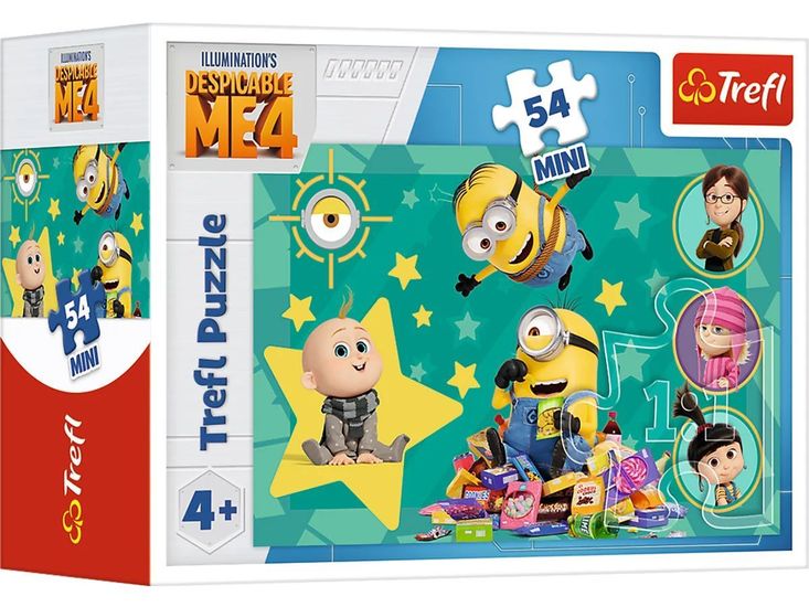 Puzzle 54 mini GRU i MINIONKI Jak ukraść księżyc