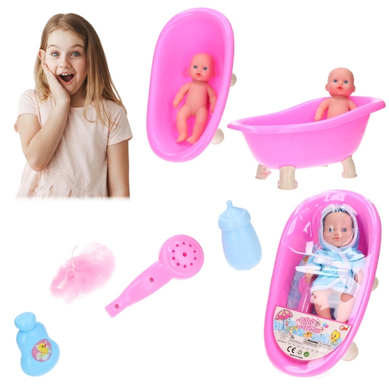 Wanna i bobas - zestaw do kąpieli, wanienka dla laleki