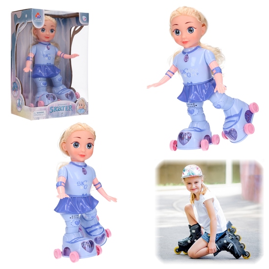 Lalka na rolkach SKATING GIRL sama jeździ