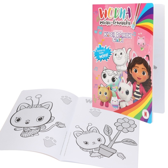 Kolorowanka wodna miau-lowanka KOCI DOMEK GABI