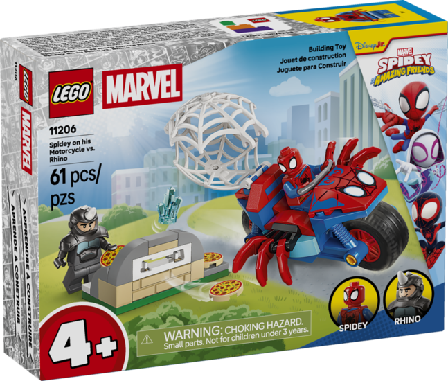Klocki Lego SUPER HEROES Spidey na motocyklu kontra Rhino Klocki Lego SUPER HEROES Spidey na motocyklu kontra Rhino