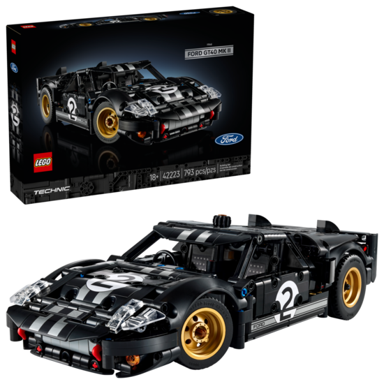 Klocki LEGO TECHNICS Samochód wyścigowy 1966 Ford GT40 MKII