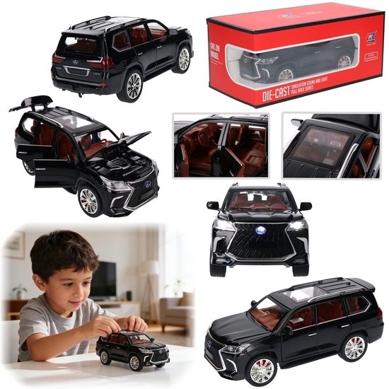 Auto LEXUS LX570 model metalowy LICENCJA 1:24 Auto LEXUS LX570 model metalowy LICENCJA 1:24