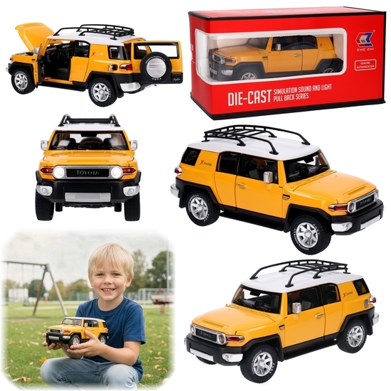 Auto Toyota FJ CRUISER model metalowy LICENCJA 1:24 Auto Toyota FJ CRUISER model metalowy LICENCJA 1:24