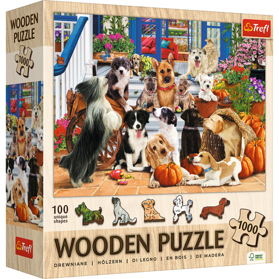 Puzzle 1000 drewniane Psia Przyjaźń Puzzle 1000 drewniane Psia Przyjaźń