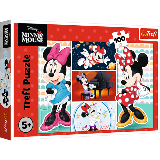 Puzzle 100 Zabawna Minnie