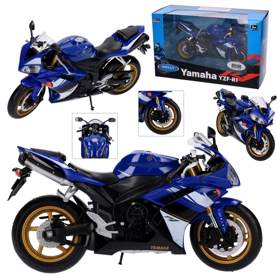 Motocykl YAMAHA YZF-R1 model metalowy Welly