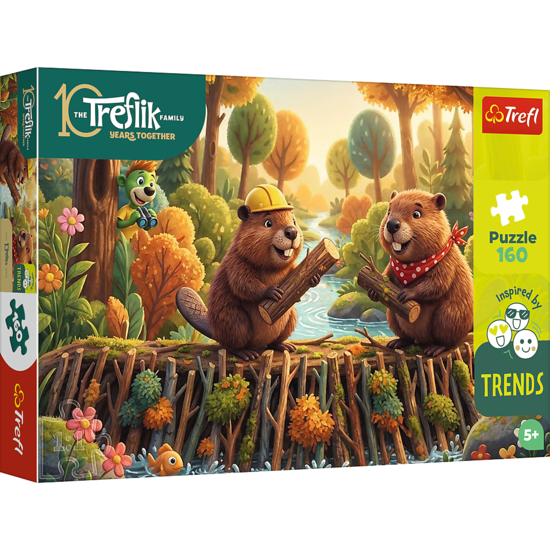 Puzzle 160 U Bobra - Rodzina Treflików