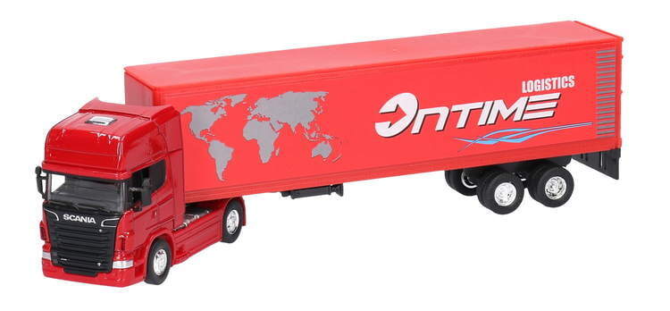 Auto TIR SCANIA V8 R730 1:64 model metalowy WELLY Auto TIR SCANIA V8 R730 1:64 model metalowy WELLY