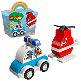LEGO DUPLO Helikopter strażacki i radiowóz