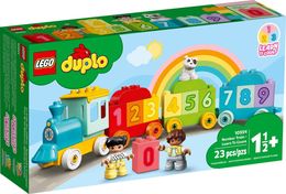 Klocki LEGO Duplo - Pociąg z cyferkami. Nauka liczenia