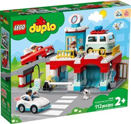 Klocki LEGO Duplo - Parking piętrowy i myjnia samochodowa