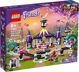 Klocki LEGO Friends - Magiczne wesołe miasteczko z kolejką górską