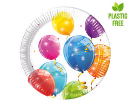 Talerzyki papierowe BALONY 19,5cm