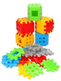 Klocki konstrukcyjne WAFLE MINI 48el 