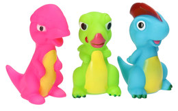 Zabawki do kąpieli dinozaury 3szt