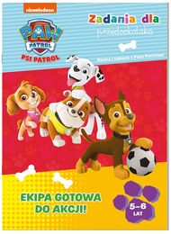 Książka EKIPA GOTOWA DO AKCJI Zadania dla przedszkolaka PSI PATROL